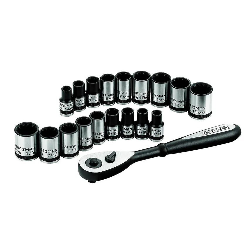 CRAFTSMAN Hand Socket Wrench:17mm - 12point 1/2" Dr