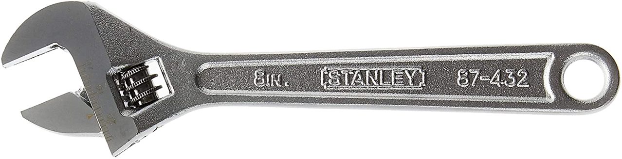 STANLEY Adjustable Wrench:8"/200mm