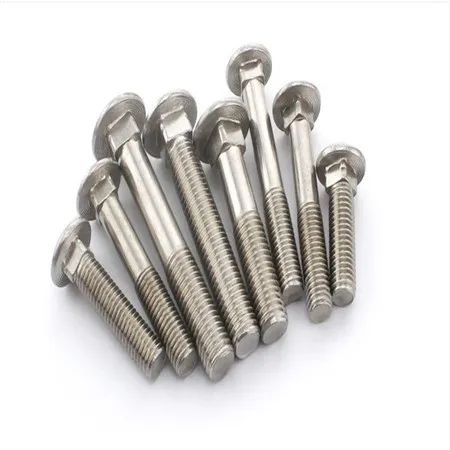 SS Mushroom Head Square Neck Bolt:M6 x 25 - DIN 603/A2/Full Thread