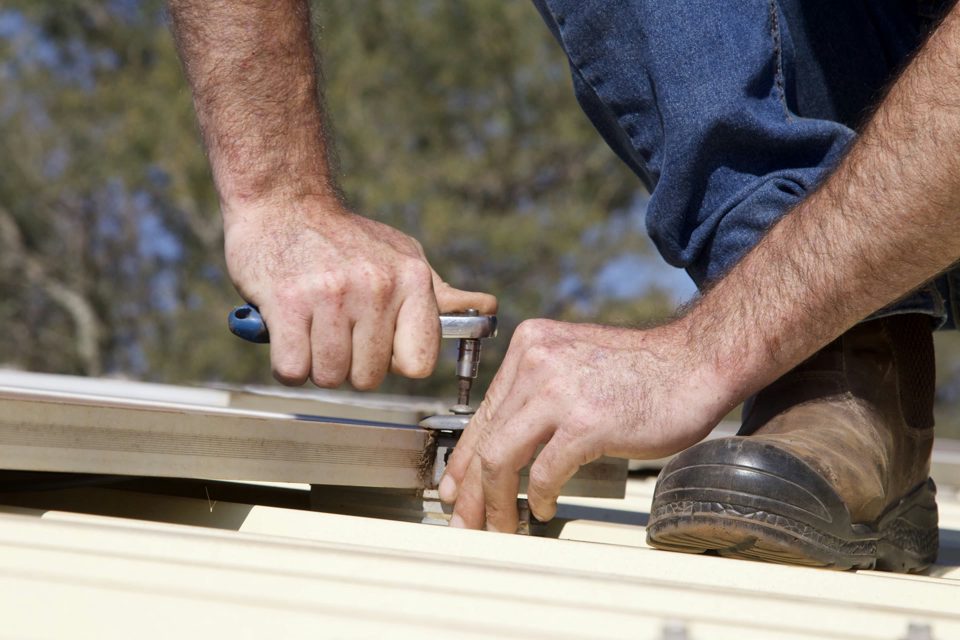 Purlins and mabati cladding