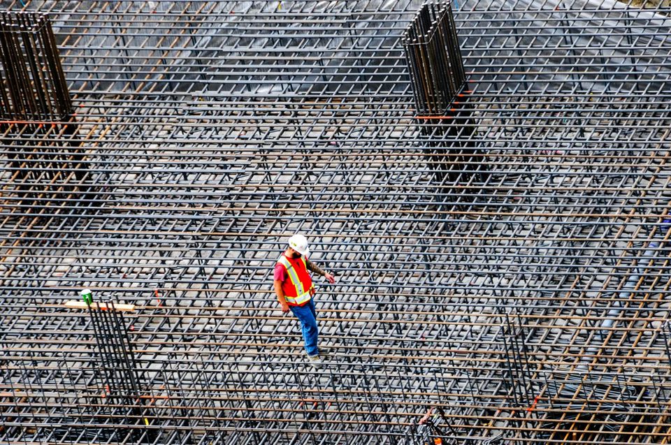 Holding-down bolts and footings